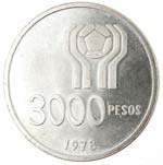 Monete Estere. Argentina. 3000 Pesos 1978. ... 
