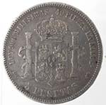 Monete Estere. Spagna. Alfonso XII. 5 ... 