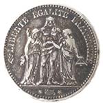 Monete Estere. Francia. 5 Franchi 1873 A. ... 