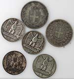 Casa Savoia. Lotto di 6 monete. Notati: 2 ... 