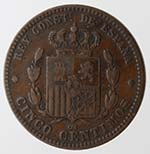 Monete Estere. Spagna. Alfonso XII. ... 