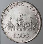 Repubblica Italiana. 500 Lire 1967 ... 