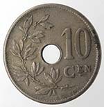 Monete Estere. Belgio. 10 Centesimi 1904. ... 
