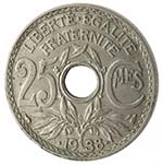 Monete Estere. Francia. 25 Centimes 1938. ... 