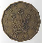 Monete Estere. Gran Bretagna. Giorgio VI. 3 ... 