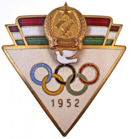 1952. zománcozott Olimpiai ... 
