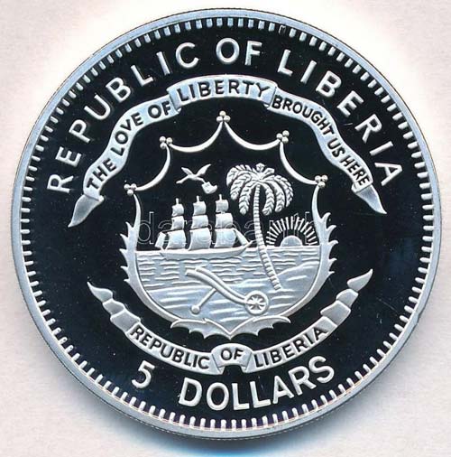 Libéria 2011. 5$ Cu Nagy ... 