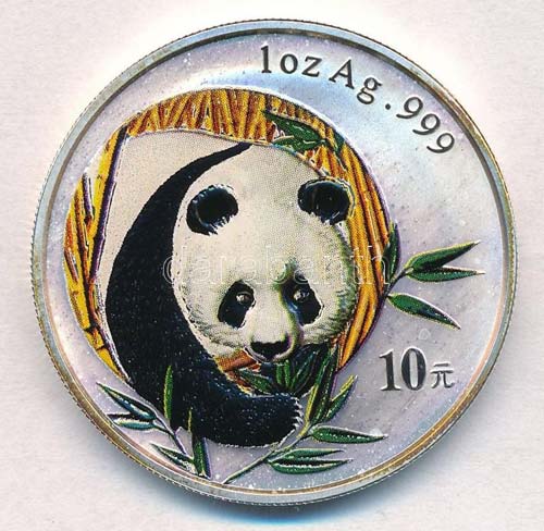 Kína 2003. 10Y Ag Panda ... 