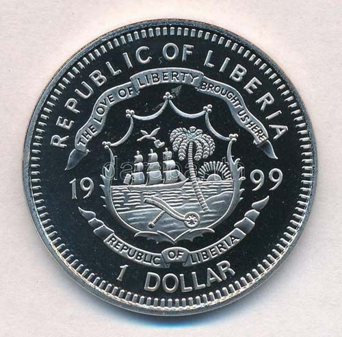 Libéria 1999. 1$ Cu-Ni Halak ... 
