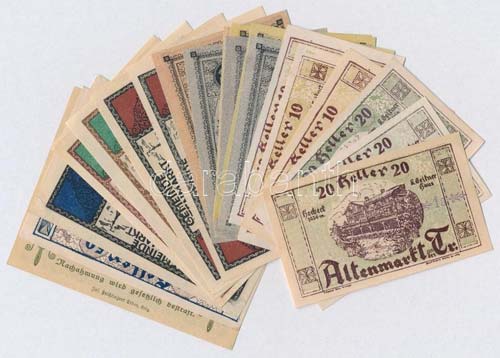 Ausztria 1920-1921. 23db-os papír ... 
