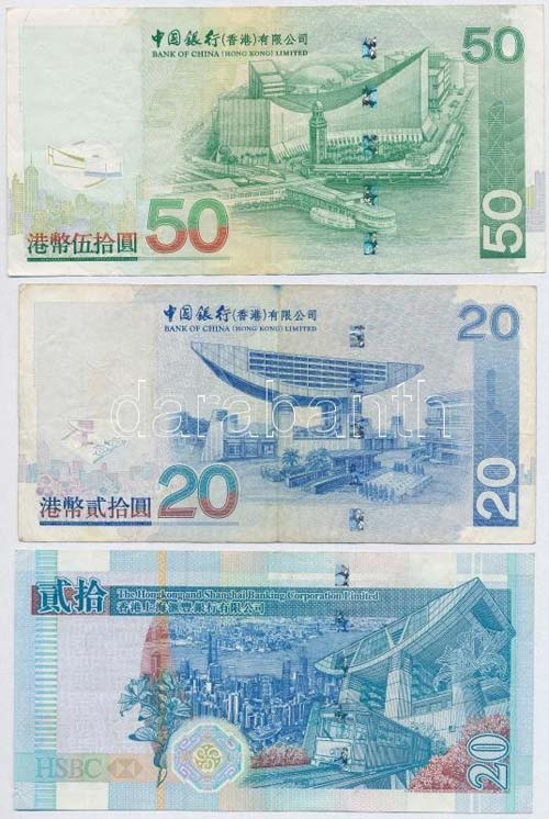 Hongkong 2003. 20$ + 2006. 20$ + ... 