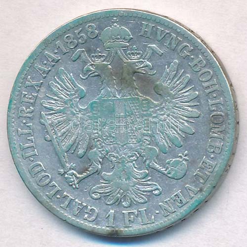1858B 1Fl Ag Ferenc József ... 