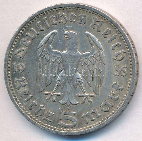 Német Harmadik Birodalom 1935D 5M ... 