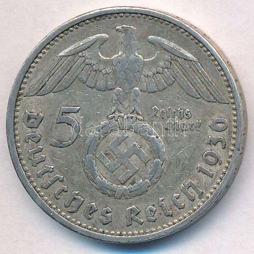 Német Harmadik Birodalom 1936A 5M ... 