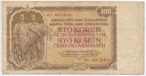 Csehszlovákia 1953. 100K ... 