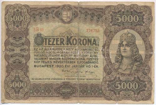 1920. 5000K Orell Füssli ... 