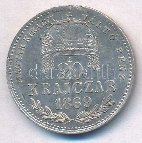 1869KB 20kr Ag Magyar Királyi ... 