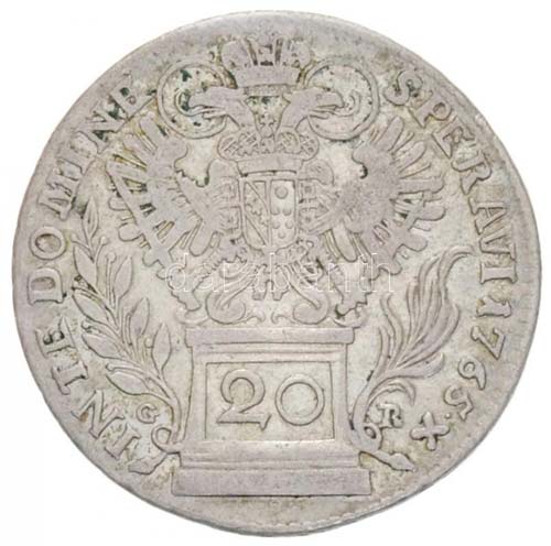 Ausztria (1766.) 1765A/G-R 20kr Ag ... 