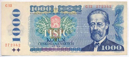 Csehszlovákia 1985. 1000K ... 