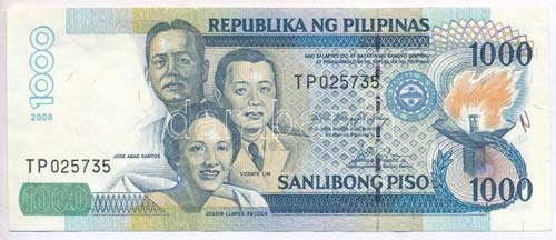 Fülöp-szigetek 2008. 1000P ... 