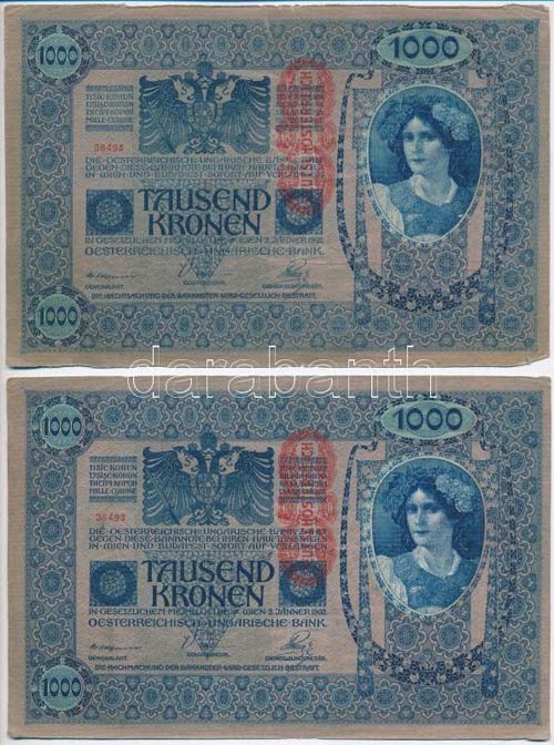 Ausztria 1919. (1902) 1000K, ... 
