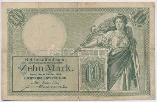 Német Birodalom 1906. 10 Mark 7 ... 