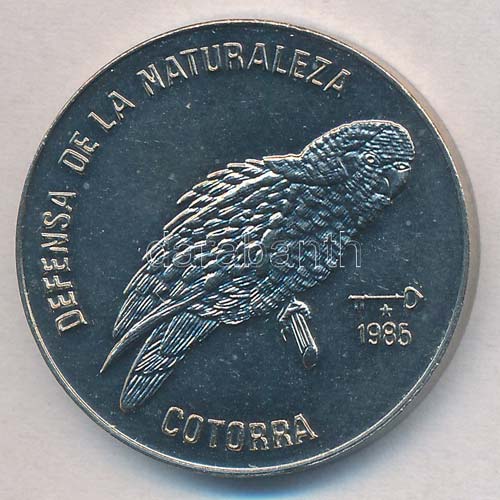 Kuba 1985. 1P Cu-Ni Papagáj ... 
