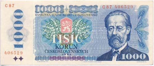 Csehszlovákia 1985. 1000K T:III ... 