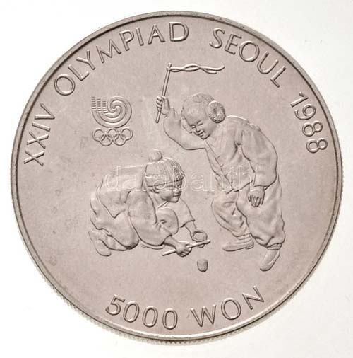 Dél-Korea 1988. 5000W Ag 1988 ... 