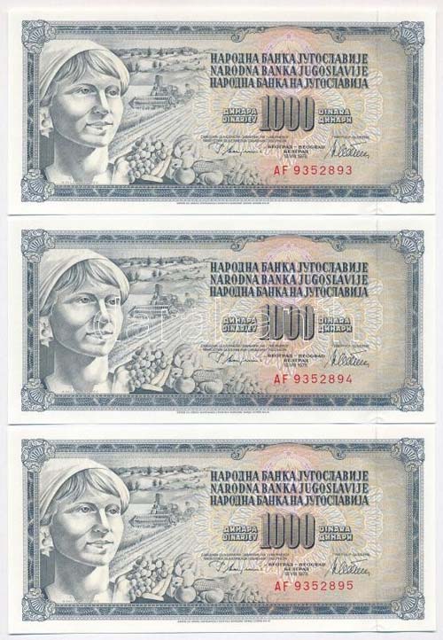 Jugoszlávia 1978. 1000D (8x) ... 
