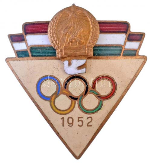 1952. zománcozott Olimpiai ... 