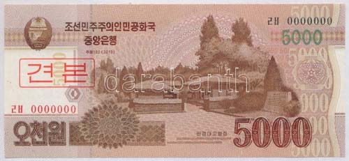 Észak-Korea 2013. 5000W MINTA ... 