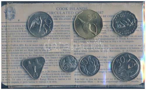 Cook-szigetek 1987. 5c-5$ Br, ... 