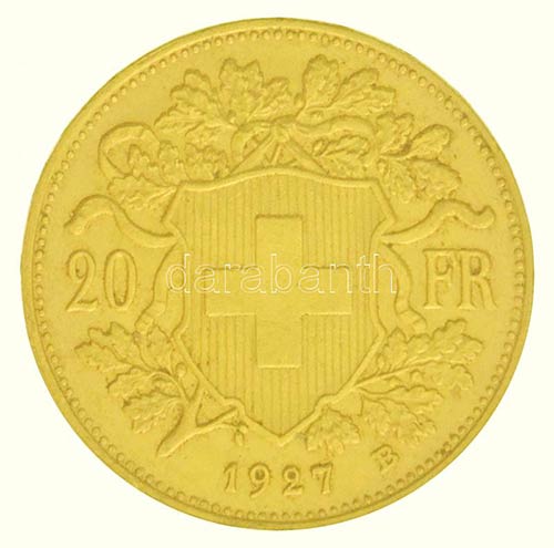 Svájc 1927B 20Fr Au (6,47g/0.900) ... 