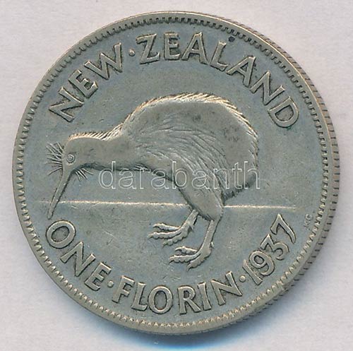 Új-Zéland 1937. 1Fl Ag VI. ... 
