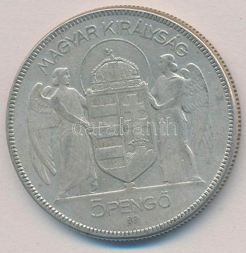 1930. 5P Ag Horthy jobbra ... 