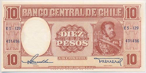 Chile 1947-1958. 10P (=1C) T:I ... 
