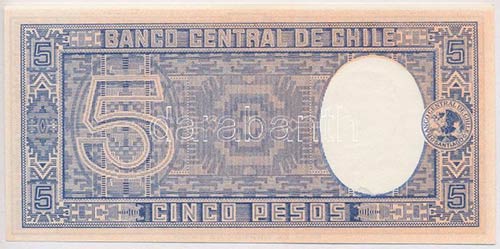 Chile 1947-1958. 5P (=1/2C) ... 