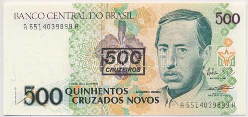 Brazília 1990. 500C 500 ... 