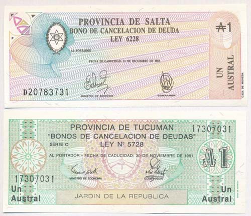Argentina / Salta 1987. 1A + ... 
