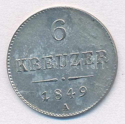 Ausztria 1849A 6kr Ag T:2 ... 