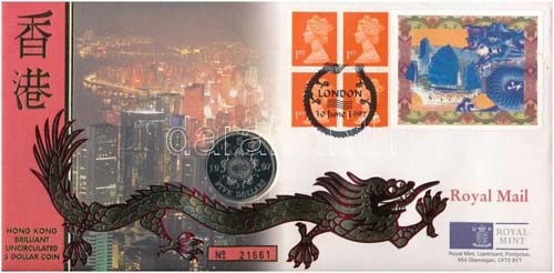 Hongkong 1997. 5$ érme ... 