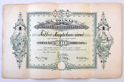 Tolna 1905. A Tolnai Népbank ... 
