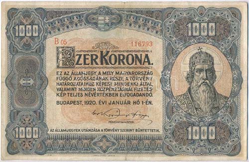 1920. 1000K Orell Füssli ... 