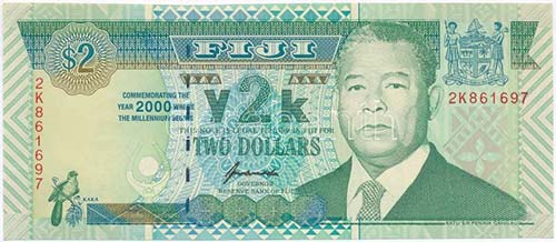 Fidzsi-szigetek 2000. 2$ y2k T:I ... 