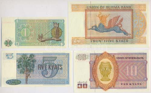 Burma 1972. 1K + 25K + 1973. 5K + ... 