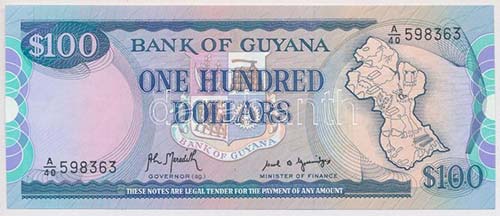 Guyana 1989. 100$ T:I
Guyana 1989. ... 