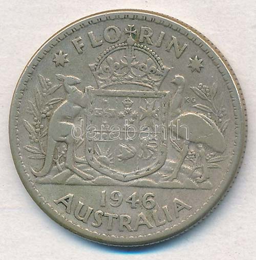 Ausztrália 1946. 1Fl Ag VI. ... 
