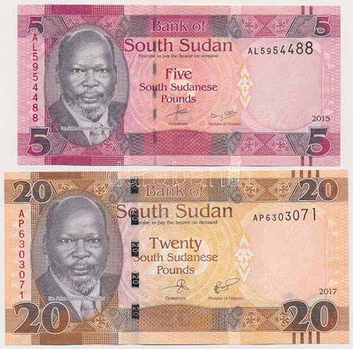Dél-Szudán 2015. 5Ł + 2017. ... 