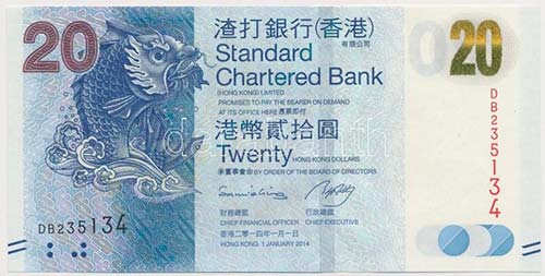 Hongkong 2014. 20$ T:I
Hong Kong ... 